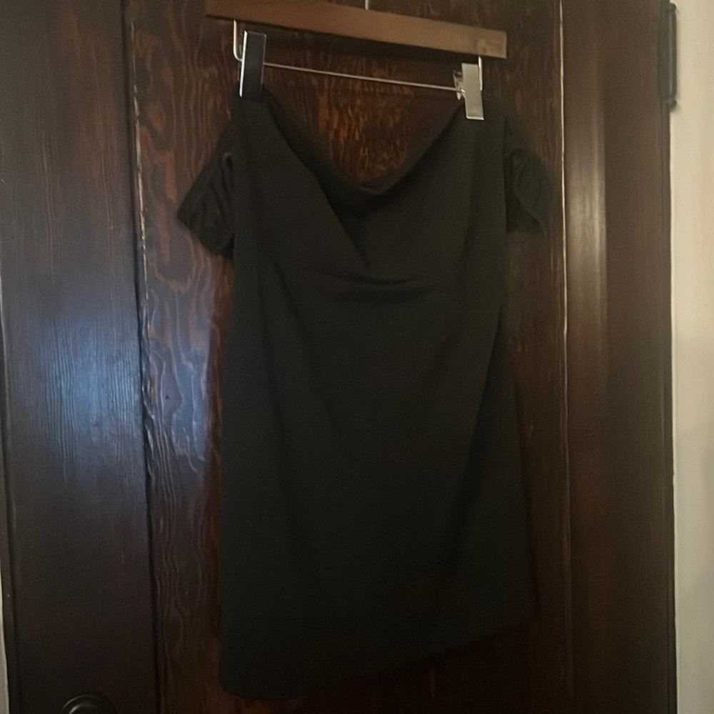 Sweat heart neck off the shoulder mini dress never been worn